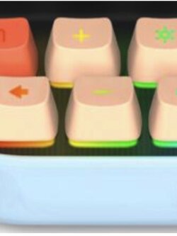 อะไหล่ ปุ่ม Key Cap ของ Divoom Ditoo Pro สีฟ้า Blue