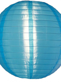 โคมไฟผ้า สีฟ้า