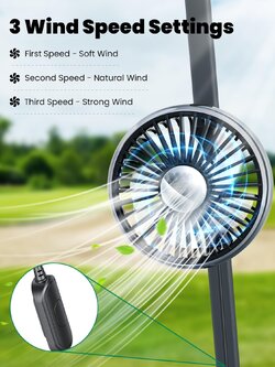 Magnetic Golf USB Fan