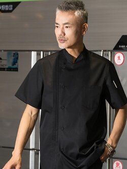 เสื้อเชฟ เสื้อกุ๊ก เสื้อเชฟแขนสั้น สีขาว สีแดง สีเทา สีดำ