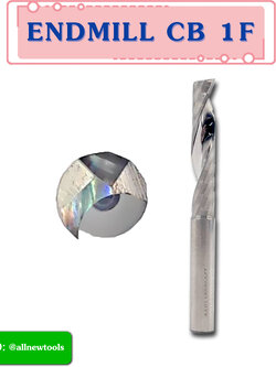 ENDMILL CB 1F (ALUMINUM) 45HRC
