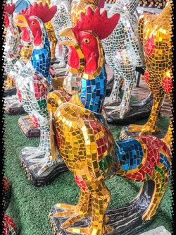 ไก่กระจกขนาด 55cm