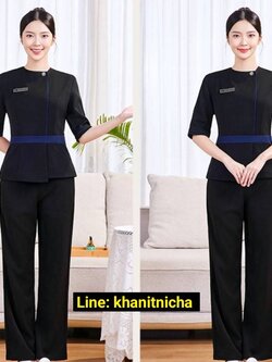 ชุดสปาเพื่อสุขภาพ ชุดนวดสปา ชุดพนักงานศูนย์ความงามทางการแพทย์ การแช่เท้า ร้านเสริมสวย (แยกขายเสื้อ)