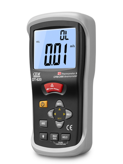 เครื่องวัดความเร็วลม CEM DT-620 CFM/CMM Thermo-Anemometer