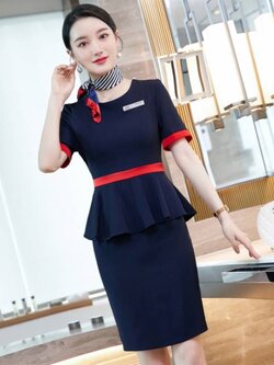 ชุดพนักงานต้อนรับ ชุดออฟฟิศ ชุดพนักงานต้อนรับโรงแรม