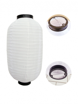 โคมญี่ปุ่น ไม่มีลาย สีขาว