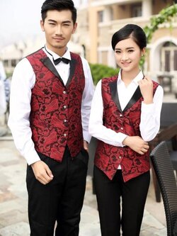 เสื้อกั๊กพนักงานไนท์คลับ บาร์ พนักงานโรงหนัง โรงละคร