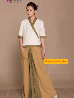 ชุดนวดแผนไทย ชุดไทยสปา ชุดนวดสปา เสริมสวย