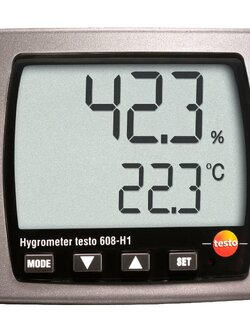 Hygrometer Testo 608-H1 เครื่องวัดอุณหภูมิและความชื้นสัมพัทธ์