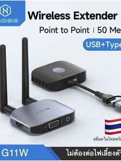 Hagibis G11W TypeC ไร้สาย HDMI Video Transmitter & Receiver Extender จอแสดงผล Dongle สำหรับทีวีโปรเจคเตอร์