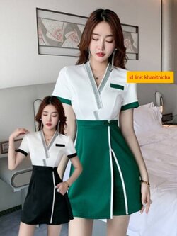 ชุดพนักงานนวดสปา ซาวน่า ชุดพนักงานไนท์คลับ คลินิกความงาม