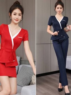 ชุดสปา ชุดพนักงานเสริมสวย ชุดยูนิฟอร์มคลินิกความงาม ชุดฟอร์มพนักงาน