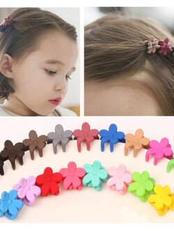 กิ้บติดผม ดอกไม้ เด็กน้อย เด็กผู้หญิง น่ารัก มี 10 ชิ้น ในแพ็ค สีแบบคละ