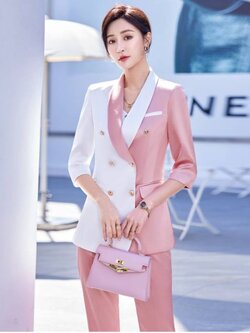 ชุดสูท ชุดพนักงานต้อนรับ ชุดคลินิกความงาม ชุดพนักงานออฟฟิศ