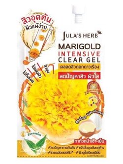 Jula's Herb จุฬาเฮิร์บ แมริโกลด์ อินเทนซีฟ เคลียร์ เจล เจลลดสิวดอกดาวเรือง (8 มล) Marigold Intensive Clear Gel (8 ML)