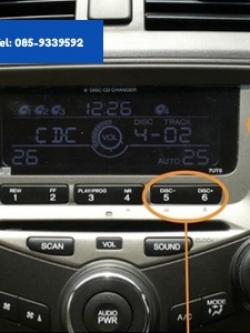สามารถใช้ปุ่มที่หน้าวิทยุควบคุม USB, iPod, iPhone, iPad, Android, Bluetooth ได้เลย. เช่น ปุ่ม Seek Track ใช้สำหรับเปลี่ยนเพลง, ปุ่ม 5/6 ใช้สำหรับเปลี่ยน Folder ใน USB หรือ Playlist ใน iPod iPhone iPad.
