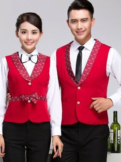 เสื้อกั๊กพนักงานไนท์คลับ บาร์ พนักงานโรงหนัง โรงละคร ชุดพนักงานร้านเหล้า