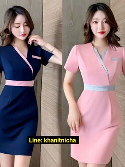 ชุดนวดสปา ชุดพนักงานร้านเสริมสวยระดับไฮเอนด์ ชุดช่างนวดเท้า