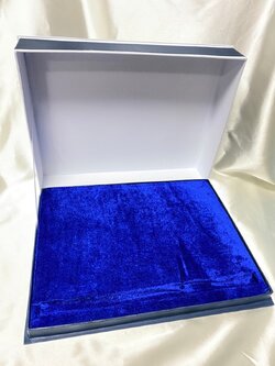 กล่องบุกำมะหยี่สีน้ำเงิน 001