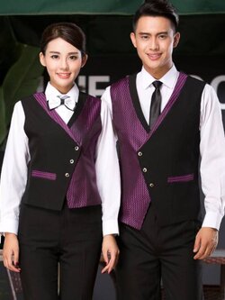 เสื้อกั๊กพนักงานไนท์คลับ บาร์ พนักงานโรงหนัง โรงละคร ชุดพนักงานร้านเหล้า