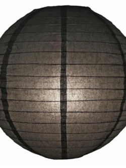 โคมไฟกระดาษ ดำ