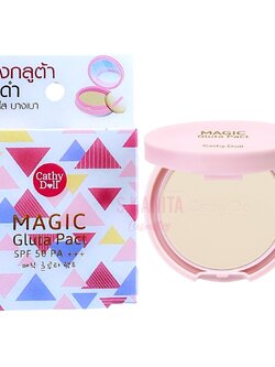 CATHY DOLL เคที่ดอลล์ เมจิกกลูต้าแพ็ค เอสพีเอฟ50 พีเอ+++ (#21 ไลท์เบจ)(4.5 กรัม) MAGIC GLUTA PACT SPF50 PA+++ (#21 Light Beige)(4.5 G)