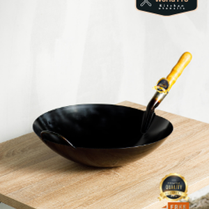 กระทะเหล็กเผาทรงจีน