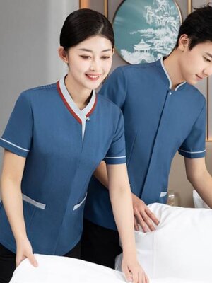 ชุดฟอร์มพนักงานทำความสะอาด เสื้อแม่บ้าน พ่อบ้าน เบลบอย