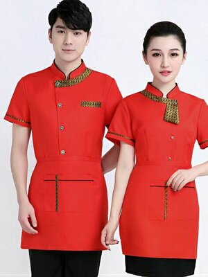เสื้อพนักงานเสริฟ พนักงานร้านกาแฟ ร้านอาหาร