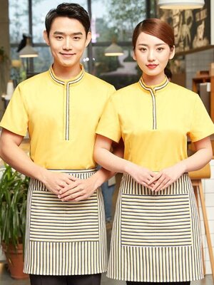 ชุดพนักงานต้อนรับ ชุดพนักงานเสริฟร้านกาแฟ โรงแรม