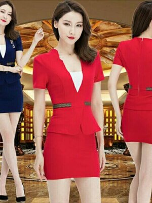 ชุดพนักงานร้านทอง ไนท์คลับ คาราโอเกะ แอร์โฮสเตส