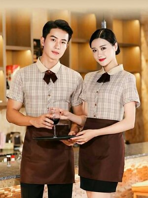 ชุดพนักงานร้านกาแฟ ชุดพนักงานร้านอาหาร