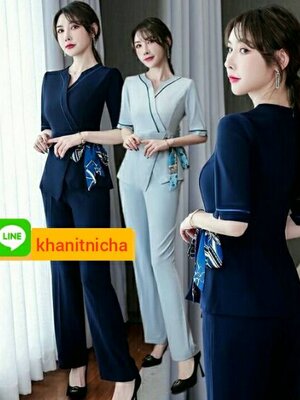 ชุดคลินิคความงาม ชุดนวดสปา ชุดพนักงานต้อนรับ