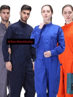 ชุดหมีช่าง ชุดช่างวิศวกร ชุางกลโรงงาน ชุดช่างก่อสร้างแถบสะท้อนแสง