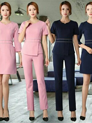 ชุดคลินิกความงาม ชุดนวดสปา ชุดพนักงานต้อนรับ