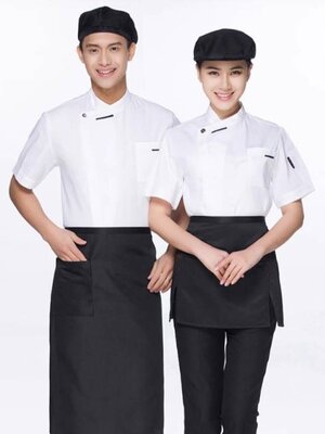 เสื้อเชฟ เสื้อกุ๊ก เสื้อพ่อครัว แม่ครัว พนักงานเสริฟอาหาร