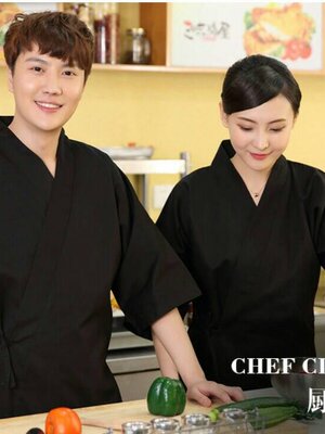 เสื้อซูชิ ชุดฟอร์มพนักงานร้านอาหารญี่ปุ่น เกาหลี