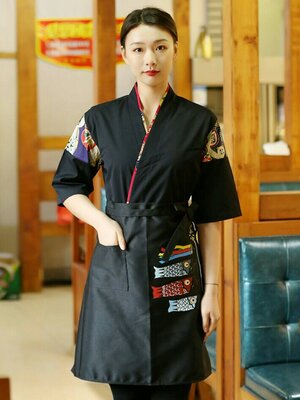 เสื้อซูชิ ชุดฟอร์มพนักงานร้านอาหารญี่ปุ่น เกาหลี