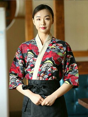 ชุดซูชิกิโมโน ชุดพนักงานร้านอาหาร ญี่ปุน เกาหลี