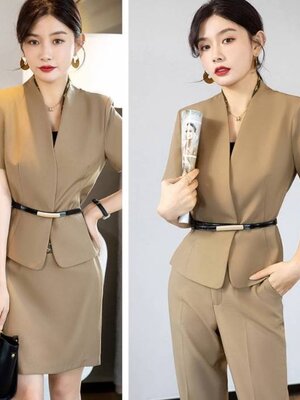 ชุดทำงาน ชุดออฟฟิศ ชุดพนักงานต้อนรับโรงแรม