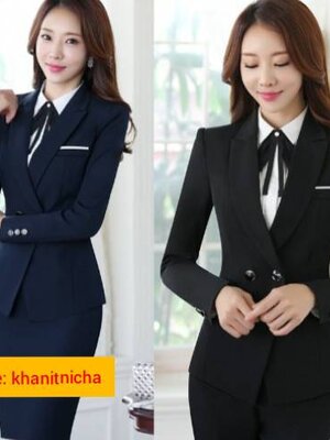 ชุดพนักงานต้อนรับโรงแรม ชุดสูท รีเซฟชั่น