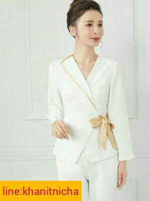 ชุดนวดสปา ชุดคลินิกความงาม ชุดพนักงานต้อนรับ