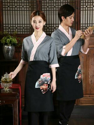 เครื่องแบบพนักงานเสริฟ ชุดฟอร์มพนักงานร้านอาหารญี่ปุ่น เกาหลี