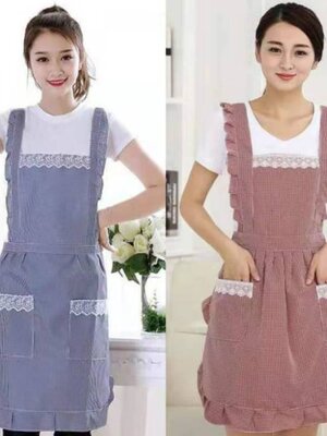 ผ้ากันเปื้อนสไตล์ญี่ปุ่น คอฟฟี่ช๊อป ผ้ากันเปื้อนเชฟ ผ้ากันเปื้อนกุ๊ก