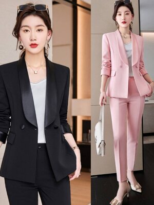 ชุดพนักงานต้อนรับโรงแรม ชุดสูท ชุดพนักงานคลินิกความงาม