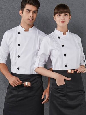 เสื้อเชฟ เสื้อบาริต้า ชุดพนักงานร้านกาแฟ