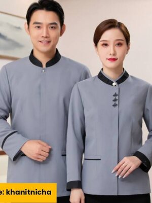 ชุดแม่บ้าน ชุดพนักงานทำความสะอาด เบลบอย ชุดพนักงานโรงแรม