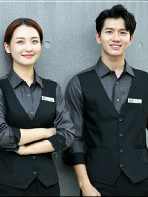 ชุดพนักงานเสริฟร้านอาหาร เกาหลี ญี่ปุ่น