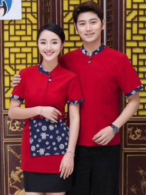 ชุดพนักงานร้านกาแฟ ร้านอาหาร โรงแรม ชุดพนักงานต้อนรับ