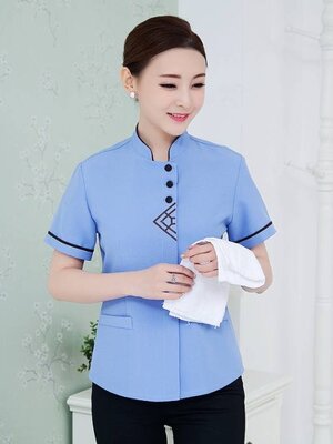 เสื้อแม่บ้านโรงแรม เสื้อพนักงานทำความสะอาด